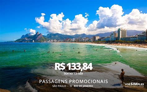 Passagem A Rea Promo Imperd Vel Azul S O Paulo Para Rio Voe Simples