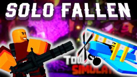 Easy Strat To Solo Fallen Mode Tower Defense Simulator YouTube