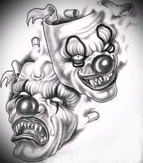 Pin by Weißer Hai on CLOWN Clown tattoo Evil clown tattoos Picture