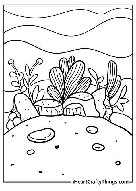 Coloring Nature Pages Kids Printable Drawing Scene Kindergarten Teens