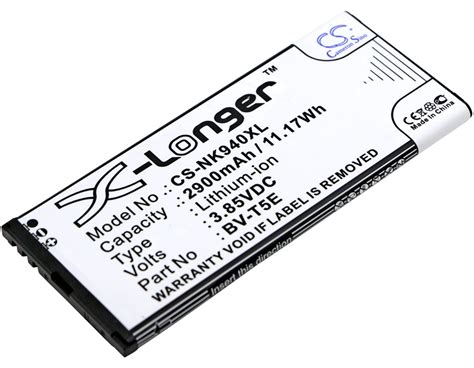 Replacement Battery For Microsoft Bv T E Lumia Elaso