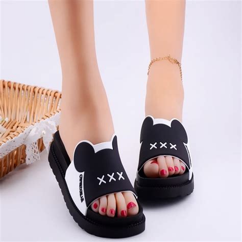 Bear Xxx Sandal High Heel Kasut Slipper Shoe Lawa Women Cute Ready