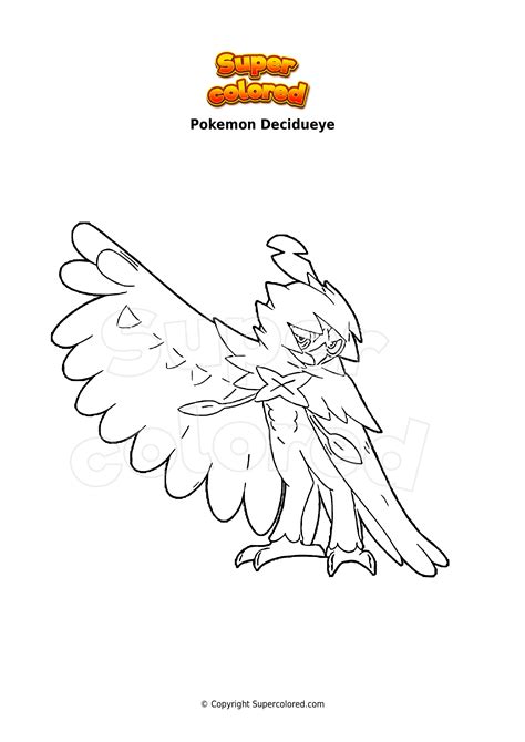 Disegno Da Colorare Pokemon Decidueye Supercolored Hot Sex Picture