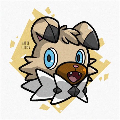 F Rockruff By Erin Artworkz On Deviantart