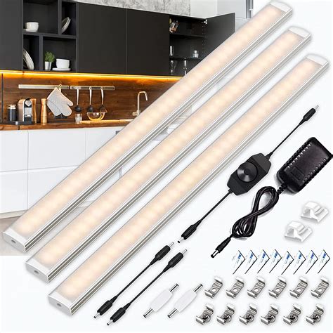 Under Cupboard Lights Mains Powered Dimmable Led Cabinet Lighting For