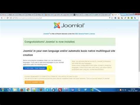 How To Install Joomla In Windows Install Joomla Install Joomla In