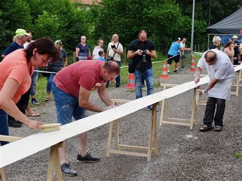 Ingwiller France June 9 2018 World S Longest Flammekueche Record