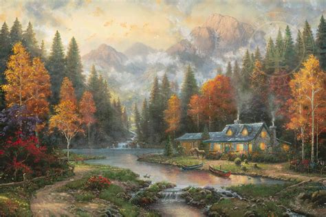 Thomas Kinkade Signed And Numbered Limited Edition Print And Hand