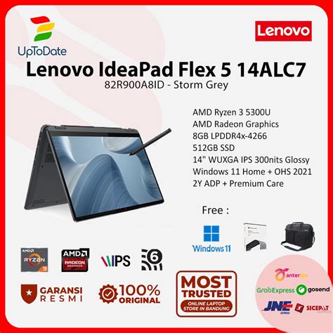 Jual Laptop Lenovo Ideapad Flex Alc A Id Ryzen U Gb Gb