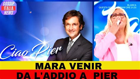 Dolore Incontenibile Di Mara Venier In Diretta Tv Piange Ricordando La