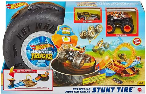 Hot Wheels Monster Trucks Stunt Tire Playset Mattel Toys ToyWiz