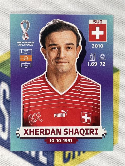 Sui Xherdan Shaqiri Switzerland Panini World Cup Sticker