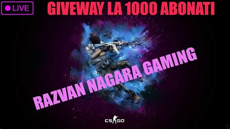 LIVE CS GO GIVEAWAY LA 1000 Abonati GTX 1050TI YouTube