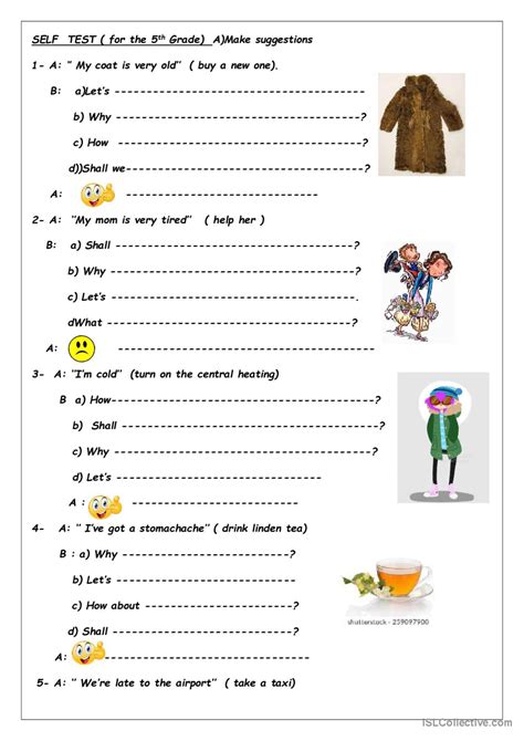 SUGGESTIONS English ESL Worksheets Pdf Doc