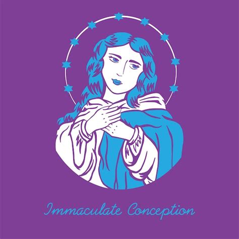 Nuestra Se Ora De La Inmaculada Concepci N Virgen Mar A Ilustraci N