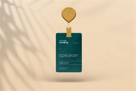 Id Badge Holder Mockup Mockup World