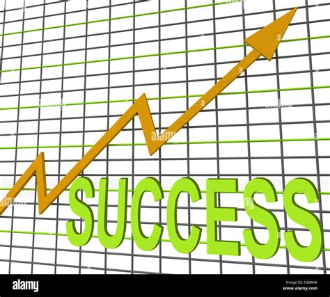 Success Chart Graph Shows Winning Or Successful Stock Photo Alamy