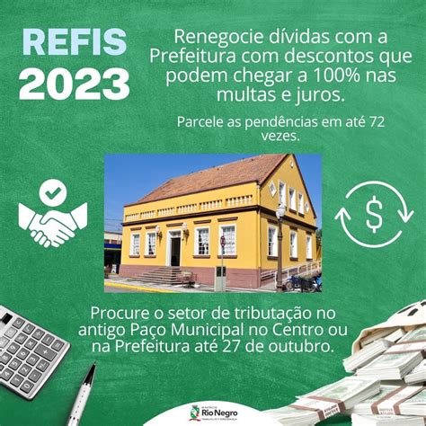 Rio Negro inicia o Programa de Recuperação Fiscal REFIS 2023 Click