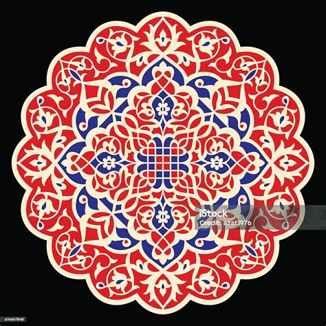 Flower Mandala Vintage Decorative Elements Oriental Pattern Vector Illustration Stock