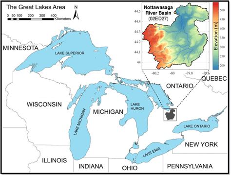 Location Of The Nottawasaga River Basin In Canada Download Scientific