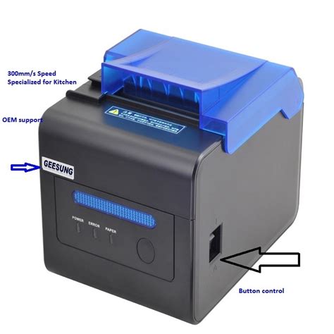 Kitchen Mm Pos Thermal Receipt Printer Built In Led And Beeper