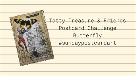 Tatty Treasure Friends Post Card Challenge Sundaypostcardart YouTube