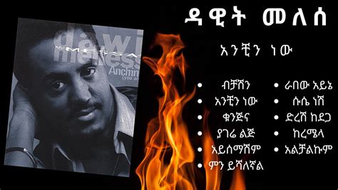 ዳዊት መለሰ አንቺን ነው ሙሉ አልበም Dawit Melese Anchin New Full Album