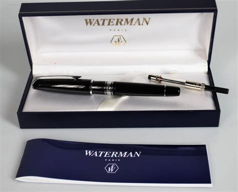 Waterman Charleston 18 Kt Solid White Gold Nib Fountain Catawiki