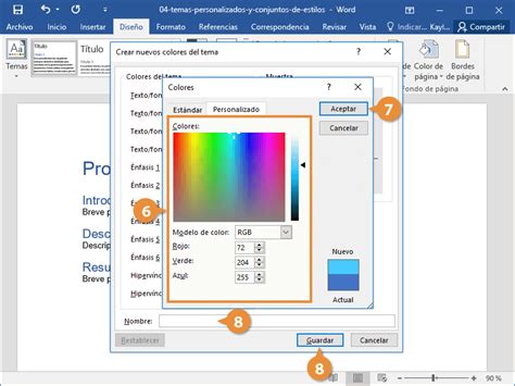 Temas Personalizados Y Conjuntos De Estilo Customguide