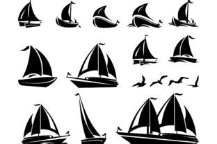 Sailboat Silhouette Graphic By Simpline Creative Fabrica