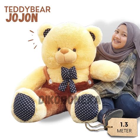 Jual Boneka Jumbo Teddy Bear Meter Jojon Shopee Indonesia