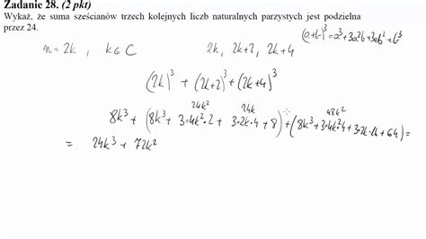 Wykaż że suma sześcianów trzech kolejnych liczb naturalnych parzystych