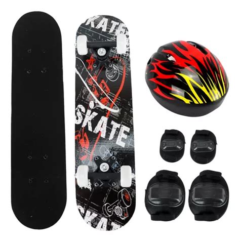 Kit Skate Infantil Capacete Joelheira Cm Cotoveleira Parcelamento