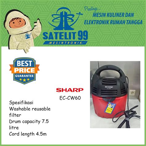 Jual Vacuum Cleaner Sharp Ec Cw Shopee Indonesia