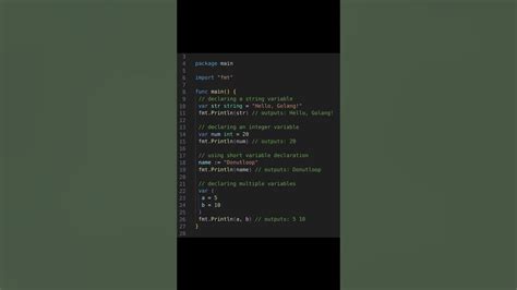 Learn To Declare And Use Variables In Golang Youtube