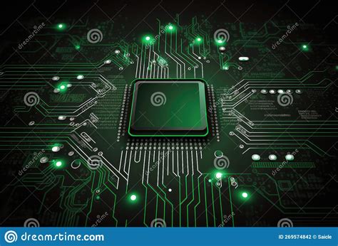 Neon Circuit Meets Cloud The Future Of Iot Visualized In D Stock