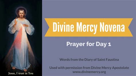 Divine Mercy Novena Day 1 Youtube