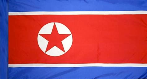 North Korea Pole Sleeve Flag Over Yrs In Business