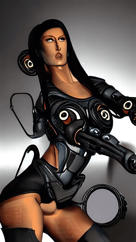 Android Cyborg Transwoman Realistic And Exposed · Creative Fabrica