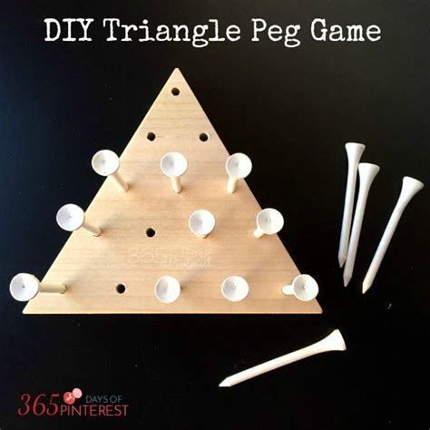 Make Your Own Triangle Peg Board Game To Enjoy At Home Its A Fun Diy