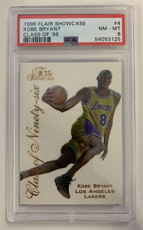 Kobe Bryant Flair Showcase Class Of Rc Psa Nm Mint Mvp