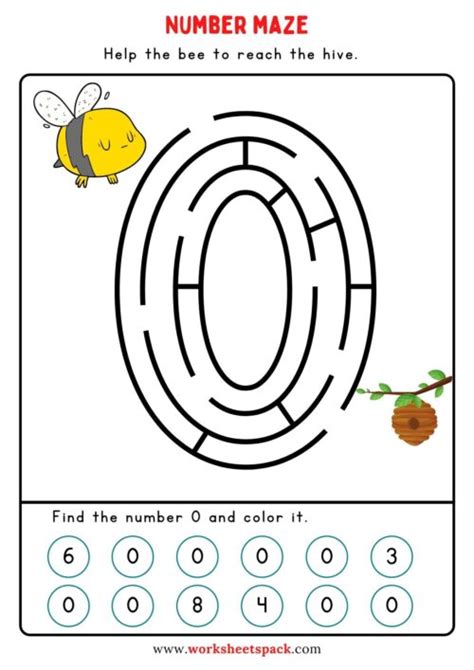 Free Printable Number Mazes Kindergarten Download Free Printable