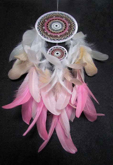 Бело-розовый ловец снов | Пикабу