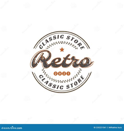 Vintage Retro Store Stamp Logo Applied for Brand and Fashion Logo ...