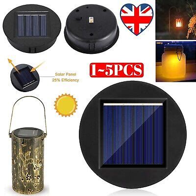 X Solar Lights Replacement Top With Led Bulbs Solar Panel Lantern