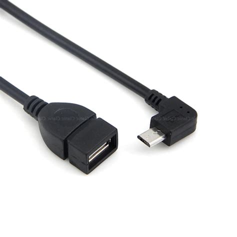 90 Degree Right Angle Bend Micro Usb Otg Cable Usb Flash Camera Data Cable Otg Adapter Otg Host