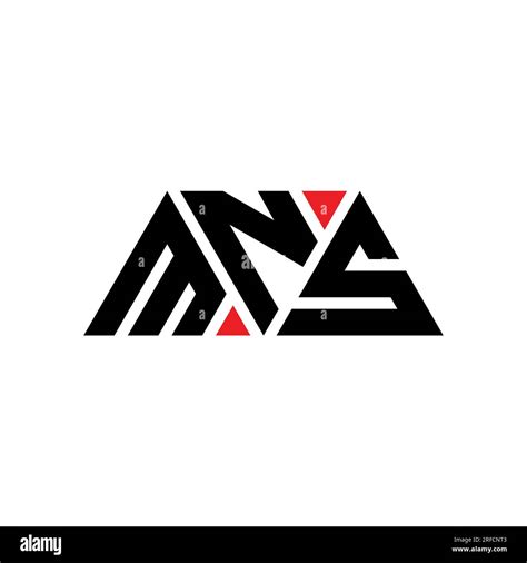 MNS triangle letter logo design with triangle shape. MNS triangle logo design monogram. MNS ...