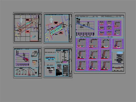 plano para a construção de pavimento rígido em AutoCAD biblioteca CAD