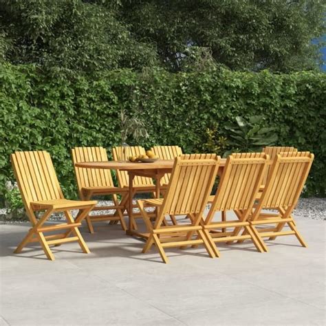 Chaises De Jardin Pliantes Pcs X X Cm Bois Massif Teck