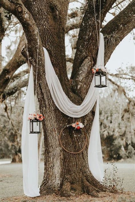 Outdoor Wedding Ceremony Under A Tree